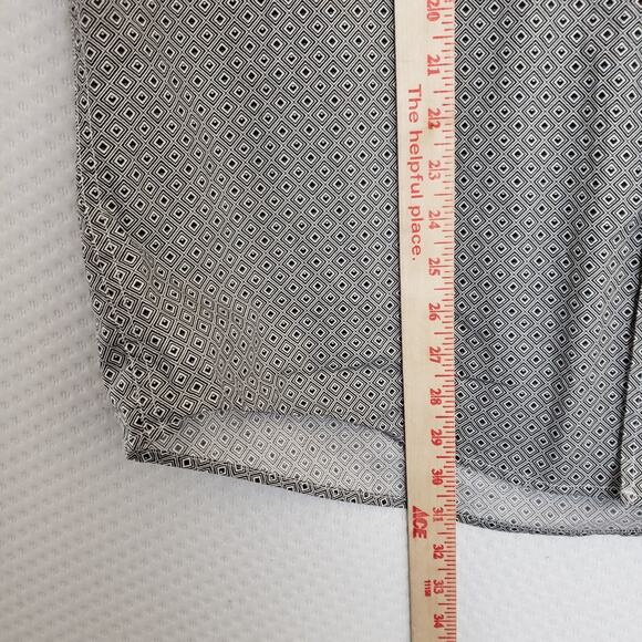 Cinch Men's Sz M Classic Fit Walter LS Dress Shirt‎ Gray Geometric 100% Cotton - Picture 7 of 15